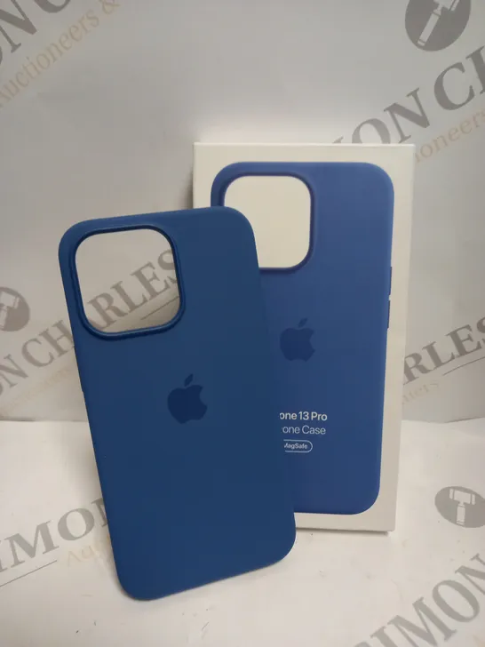 BOXED IPHONE 13 PRO MAGSAFE SILICONE CASE IN BLUE 