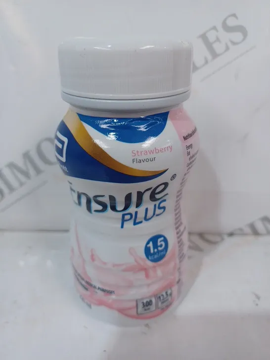 ABBOT 24 PACK OF ENSURE PLUS 200ML BOTTLES IN STRAWBERRY FLAVOUR