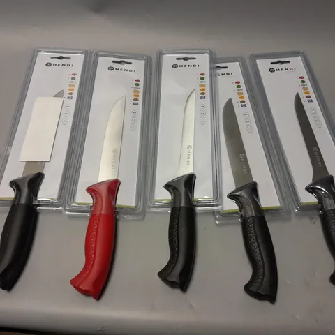 5 HENDI CHEF KNIVES - COLLECTION ONLY