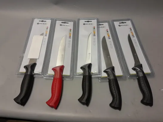 5 HENDI CHEF KNIVES - COLLECTION ONLY