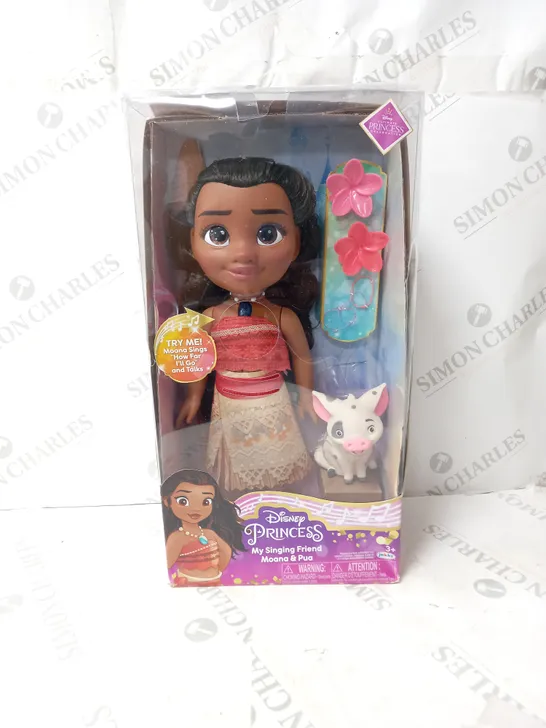 BOXED DISNEY PRINCESS MY SINGING FRIEND MOANA AND PUA  