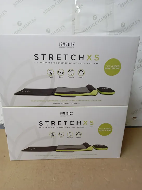 LOT OF 2 BOXED AS NEW HOMEDICS STRETC XS BACK STRETCHING MATS