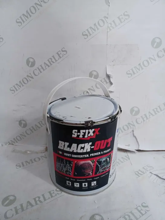 SFIXX BLACK OUT 2.5 LITRES RUST CONVERTER PAINT