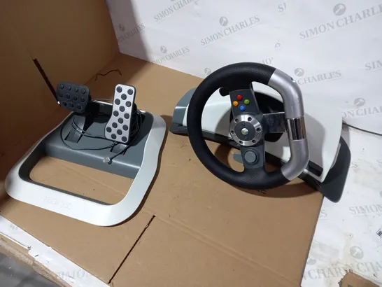 XBOX 360 STEERING WHEEL AND PEDAL CONTROLLER