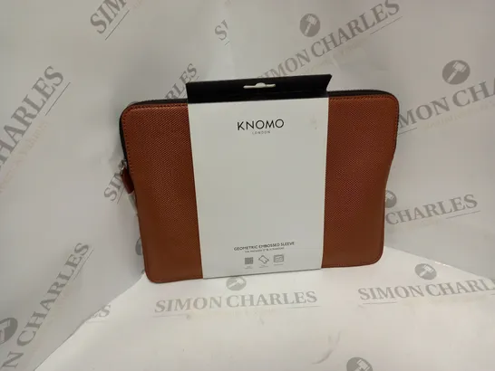 APPROXIMATELY 13 BRAND NEW KNOMO GEOMETRIC EMBOSSED SLEEVE IN COPPER FOR MACBOOK TWELVE INCH AND ULTRABOOKS   