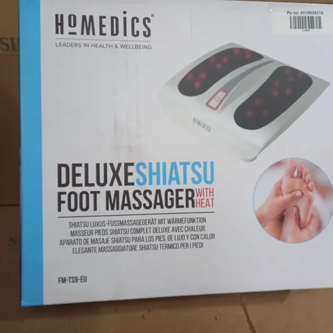 BOXED HOMEDICS DELUXE SHIATSU FOOT MASSAGER WITH HEAT