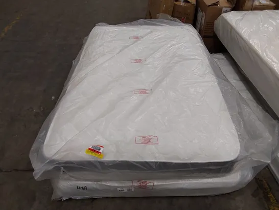 QUALITY BAGGED WHITE NOISE NATURAL OPEN COIL 4FT MATTRESS 