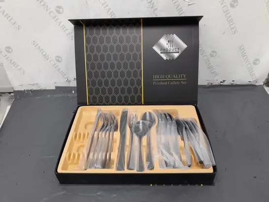 BOXED HIGH QUALITY POLISHED CUTLERY SET 