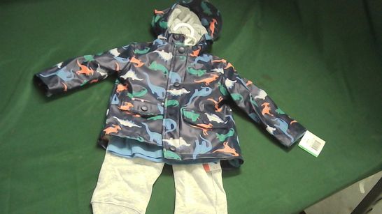 LITTLE ME DINOSAUR OUTFIT WITH COAT 18MONTH