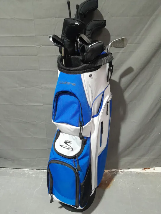 SET OF COBRA FLY XL GOLF CLUBS IN BAG, INCLUDES 10 CLUBS