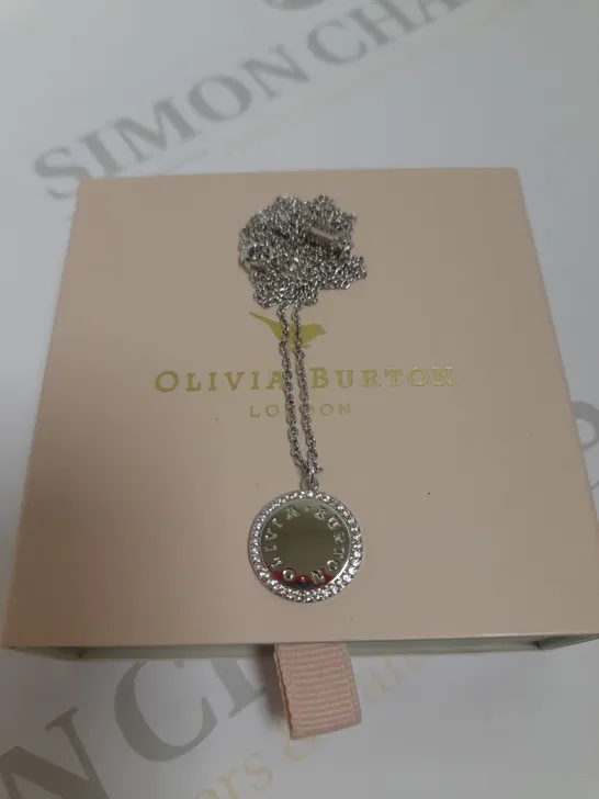 OLIVIA BURTON DIAMOND ENCRUSTED SILVER NECKLACE  RRP £60