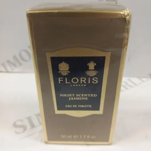 BOXED AND SEALED FLORIS LONDON NIGHT SCENTED JASMINE EAU DE TOILETTE 50ML