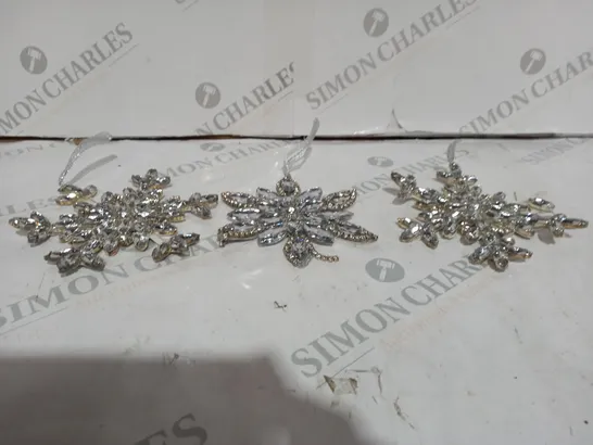 2 X JM BY JULIEN MACDONALD SET OF 4 SILVER SNOW HANGER