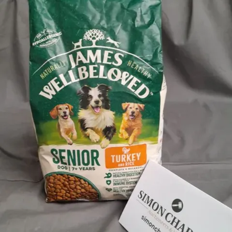 JAMES WELL-BELOVED SENIOR DOG 2KG BAG - TURKEY & RICE