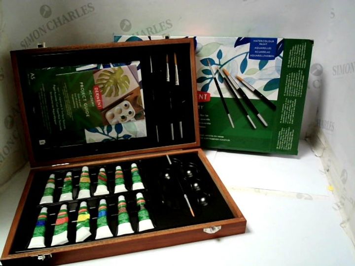 ACADEMY WATERCOLOUR PAINT WOODEN BOX SET 3191929Simon Charles Auctioneers
