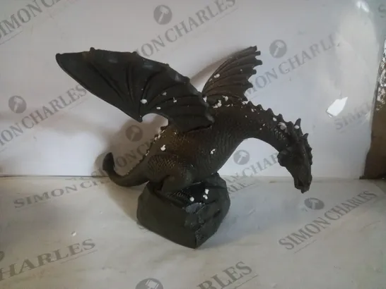 DECORATIVE DRAGON ORNAMENT WITH DETACHABLE WINGS IN BROWN