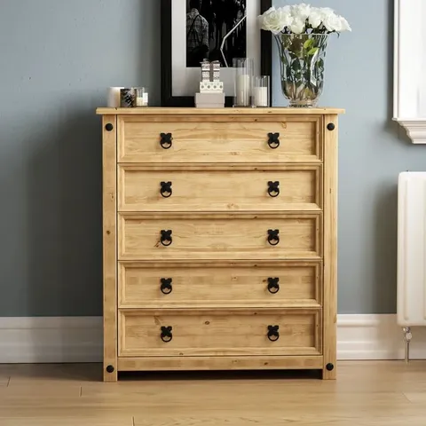 BOXED HAROLD 5 CHEST OF DRAWERS (1 BOX)
