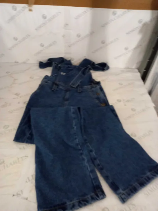 LUCY YAK BLUE DENIM DUNGARESS SIZE 8R