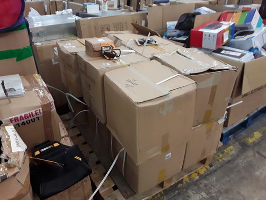 PALLET OF 12 BOXES CONTAINING SIGNIFICANT QUANTITY OF ASSORTED ITEMS INCLUDING TOUGHBUILT 2 IN 1 HAMMER LOOP AND WRIST GRIP EXERCISE 