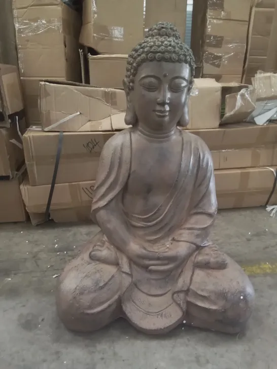 BOXED LARGE SITTING BUDHA FIGURE