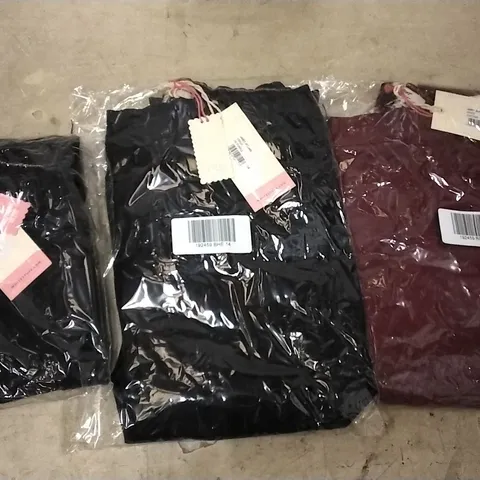 BOX OF ASSORTED CLOTHING TO INCLUDE 4× WHITESTUFF JANEY JEANS DUSKY PINK - SIZE 16, 19 × WHITESTUFF JANEY JEANS DUSKY PURPLE - 12 × SIZE 14, 7 × SIZE 8