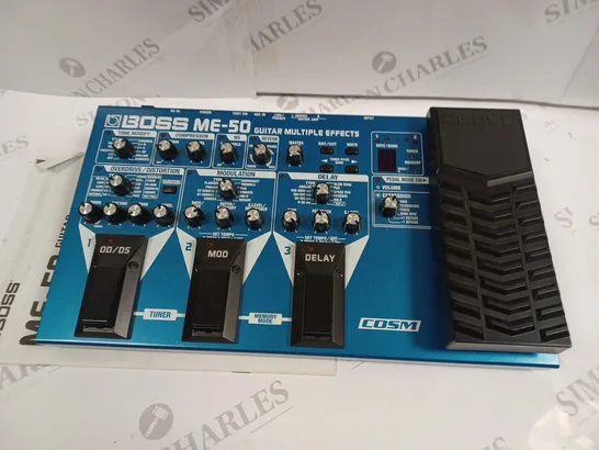 UNBOXED BOSS ME-50 GUITAR MULTIPLE EFFECTS