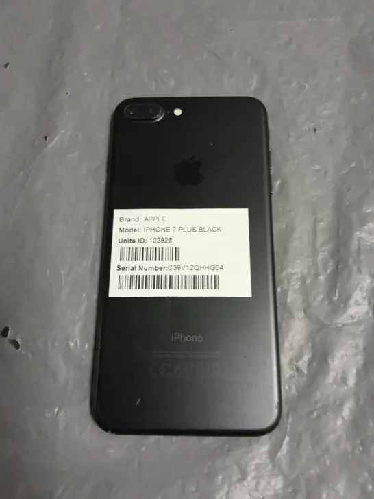 UNBOXED APPLE IPHONE 7 PLUS IN BLACK - A1784