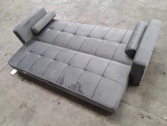 QUALITY DESIGNER CLIC-CLAC SOFA BED - GREY FABRIC