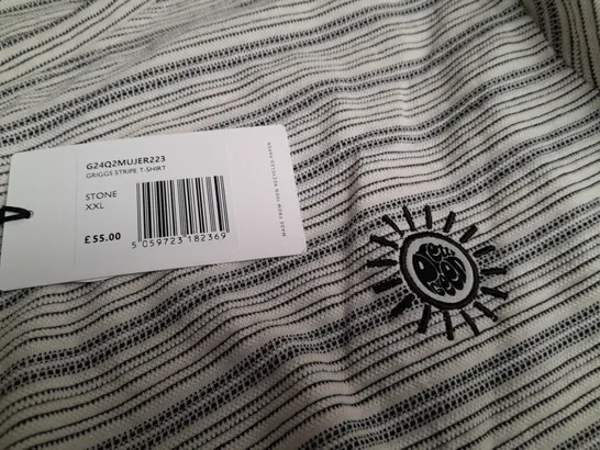 PRETTY GREEN GRIGGS STRIPE T-SHIRT - XXL