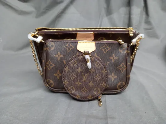 SET OF 3 LOUIS VUITTON BAGS & PURSES IN BROWN 