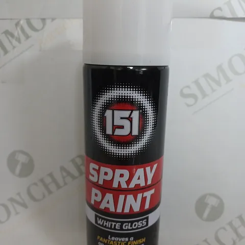 BOX OF 12 151 SPRAY PAINT IN WHITE GLOSS