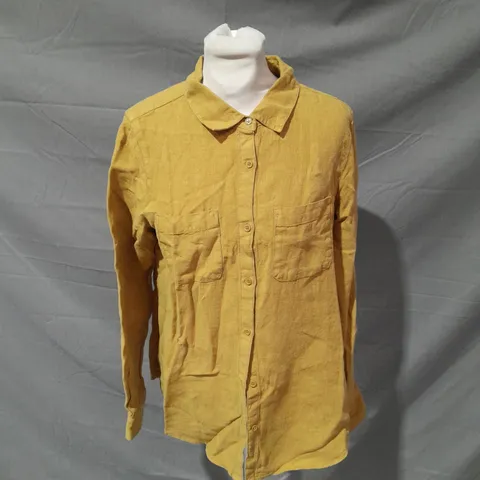 SEASALT CONRWALL HAZEL BRANCH SHIRT - KELP // SIZE: UK 10 