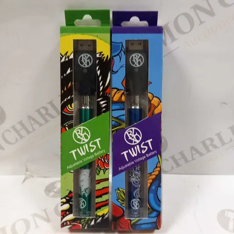 2 ASSORTED RLXO TWIST ADJUSTABLE VOLTAGE BATTERIES