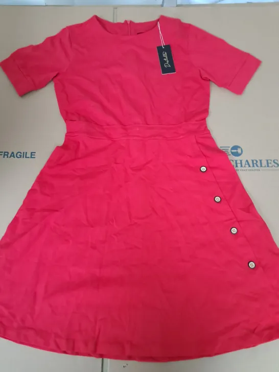 LOT OF 14 BRAND NEW DESTELLO RED SHORT SLEEVE DRESSES - UK10