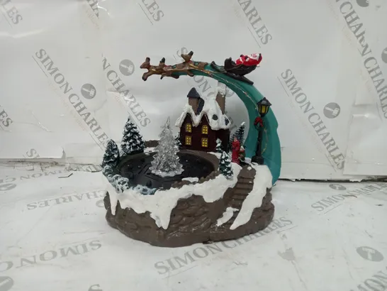 LED FOUNTAIN CHRISTMAS VILLAGE SCENE  RRP £45.99