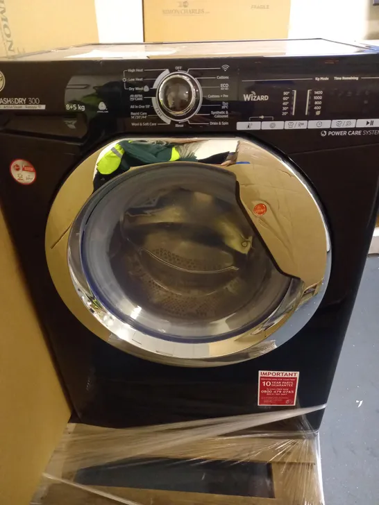 HOOVER H-WASH 300 H3DS4855TACBE FREESTANDING WASHER DRYER, WIFI CONNECTED, 8 KG/5 KG LOAD, 1400 RPM, BLACK - COLLECTION ONLY