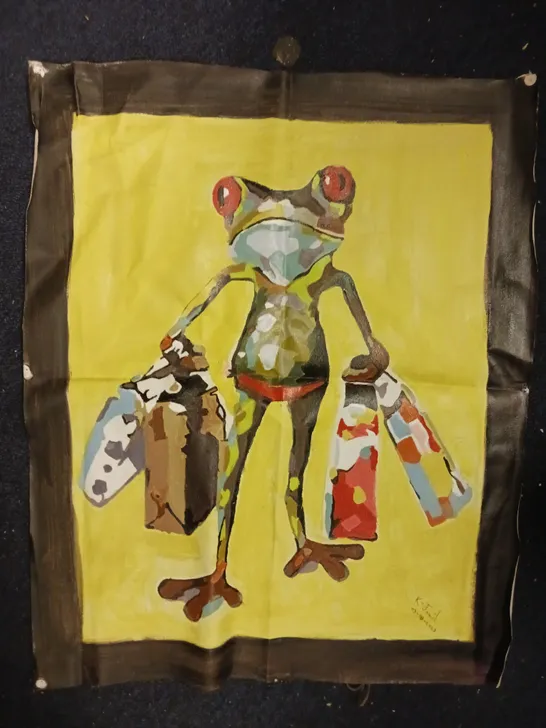 K-JAMIL SHOPPING FROG ART PRINT