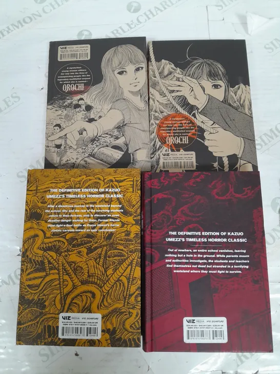 LOT OF 4 GRAPHIC NOVELS BY KAZUO UMEZZ INCLUDES THE DRIFTING CLASSROOM VOL 3 & 1 AND OROCHI VOL 2 & 3