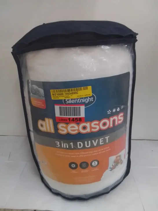 BAGGED SILENTNIGHT ALL SEASONS DUVET 