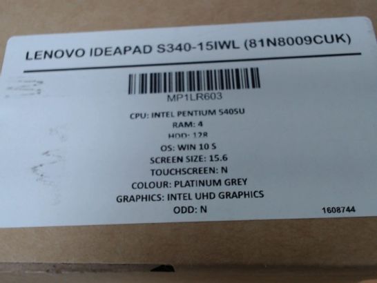 LENOVO IDEAPAD S340-15IWL LAPTOP