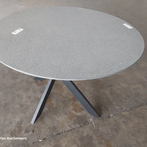 DESIGNER CIRCULAR DINING TABLE ON X BASE