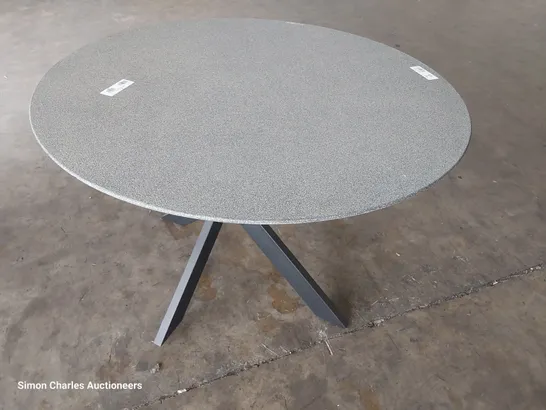 DESIGNER CIRCULAR DINING TABLE ON X BASE