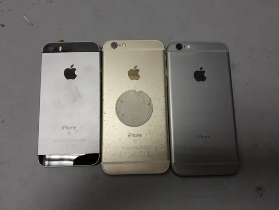 3 IPHONE BACK SHELLS FOR VARIOUS MODELS