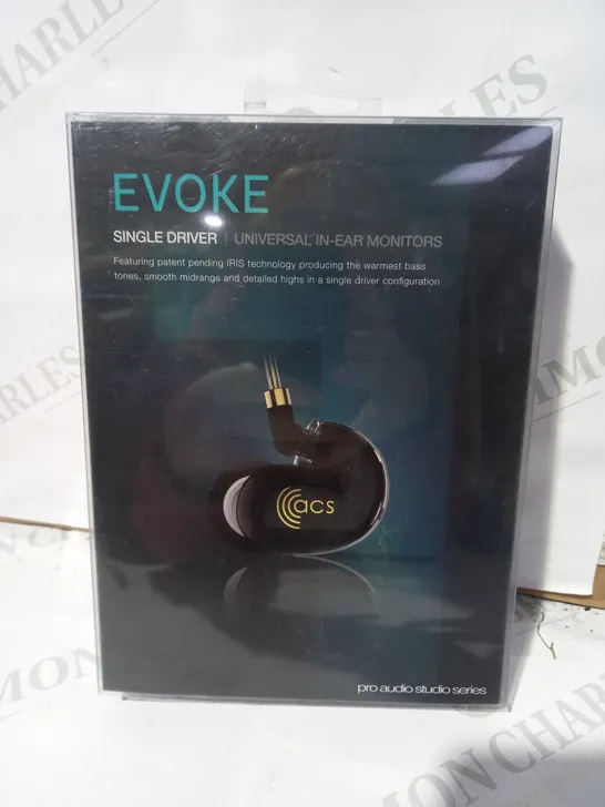 PRO AUDIO STUDIO SERIES EVOKE SINGLE DRIVER UNIVERSAL IN-EAR MONITORS 