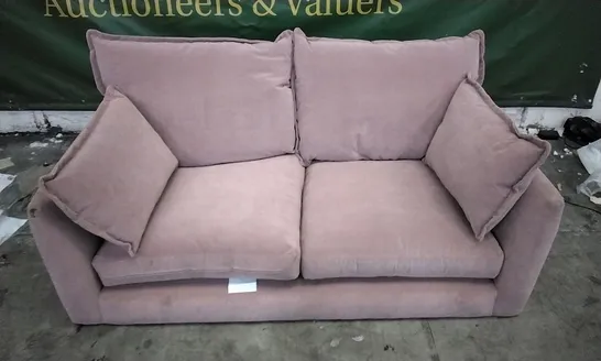 THE LOUNGE COMPANY SUNSET PINK 2 SEATER PLUSH SOFA