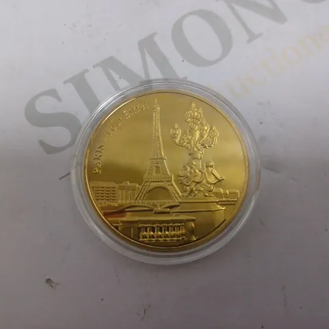 GOLD COLLECTABLE PARIS TOUR EIFFEL 1900 COIN