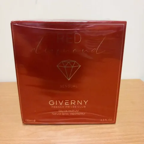 BOXED AND SEALED RED DIAMOND SENSUAL GIVERNY FRENCH PRIVEE CLUB EAU DE PARFUM 100ML