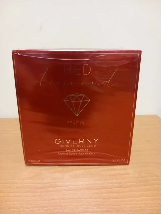 BOXED AND SEALED RED DIAMOND SENSUAL GIVERNY FRENCH PRIVEE CLUB EAU DE PARFUM 100ML