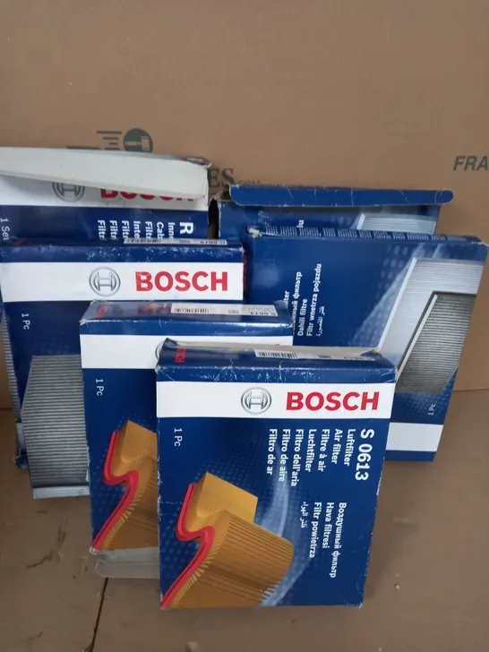 BOX OF APPROX. 6 ASSORTED  BOSCH AIR FILTERS 