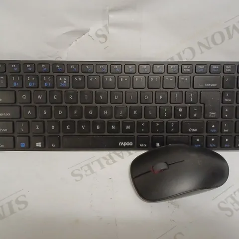 RAPOO MULTI MODE WIRELESS KEYBOARD AND MOUSE - BLACK